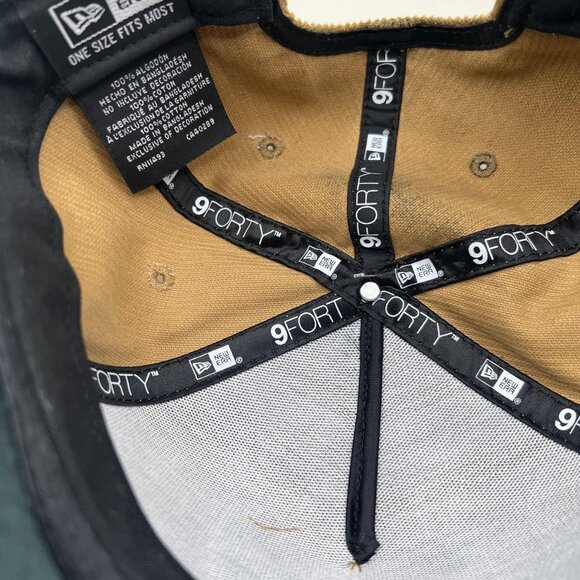 Chicago Bulls Hat Cap Snap Back Men One Size Tan NBA Basketball New Era Corduroy - Picture 7 of 8